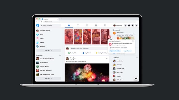 How we built accessibility into the new Facebook.com; Tooltips alert developers to potential ARIA violations